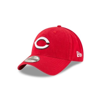 Red Cincinnati Reds Hat - New Era MLB Core Classic 9TWENTY Adjustable Caps USA8530127